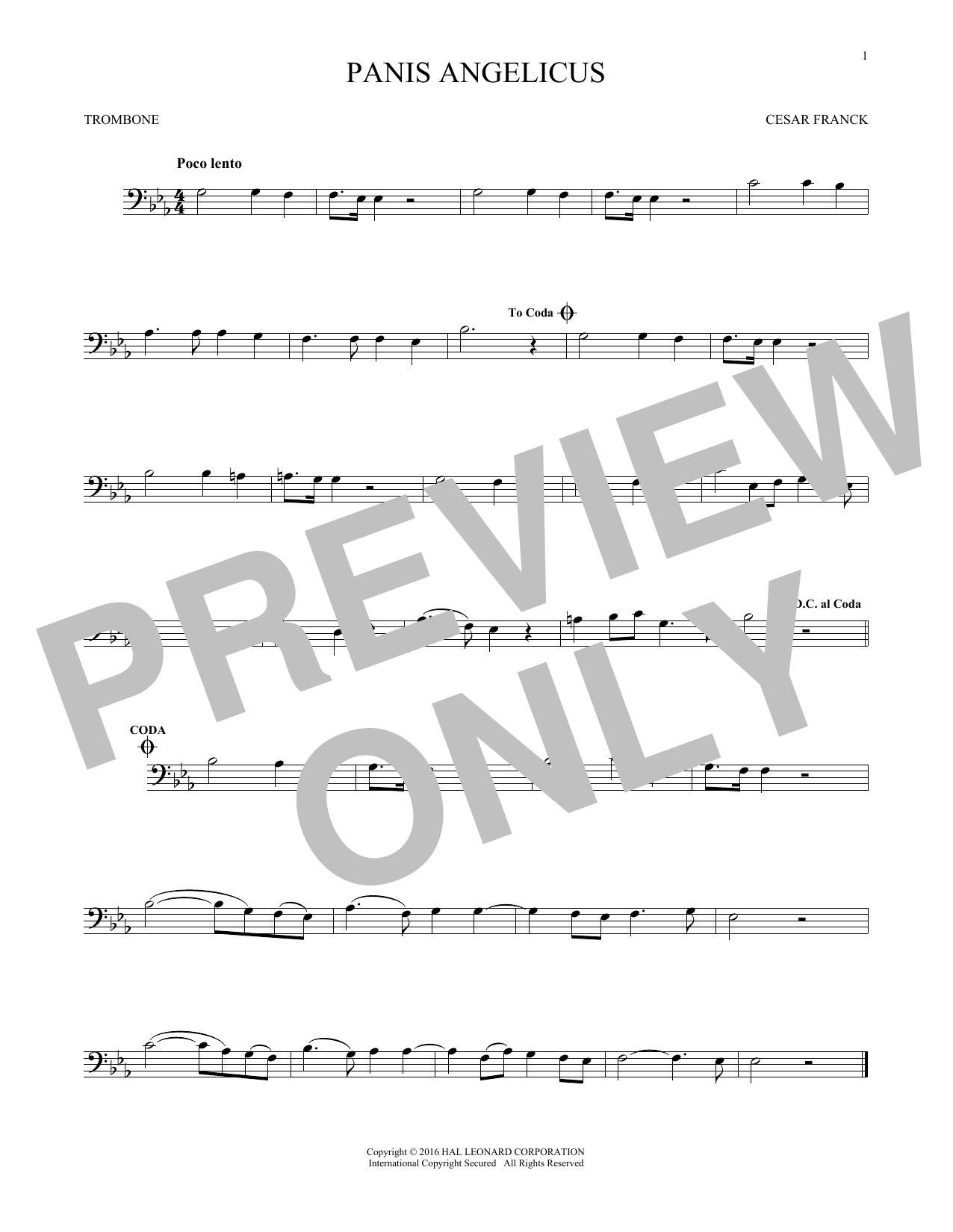 Product gallery: Page 1 of 1 Panis Angelicus (O Lord Most Holy), César Franck