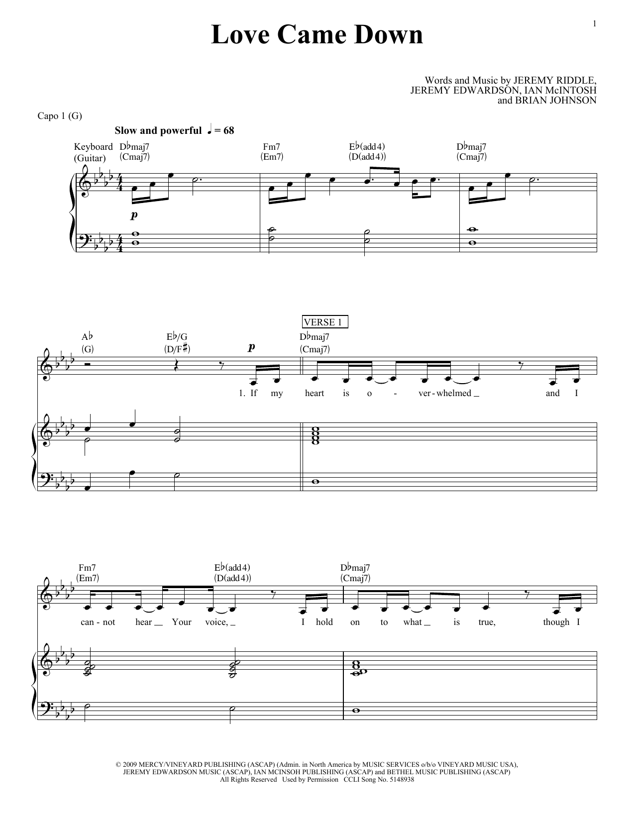 Produktbild zu: Love Came Down
