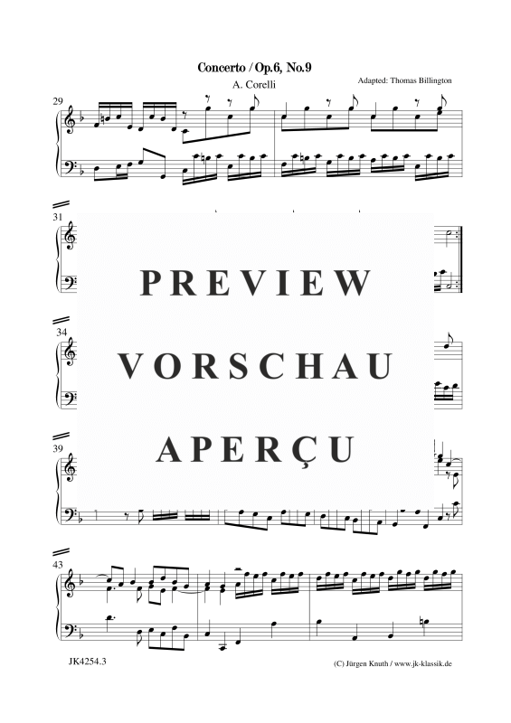 gallery: Concerto Op.6. No.9, , Klavier Solo