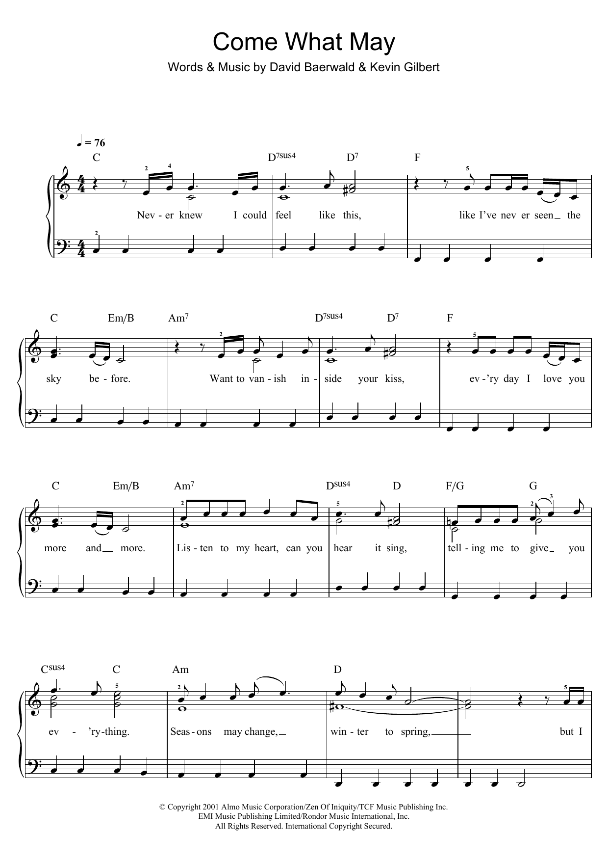 Produktbild zu: Come What May (from Moulin Rouge)