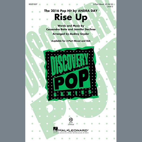 cover: Rise Up (arr. Audrey Snyder), Andra Day, Chor