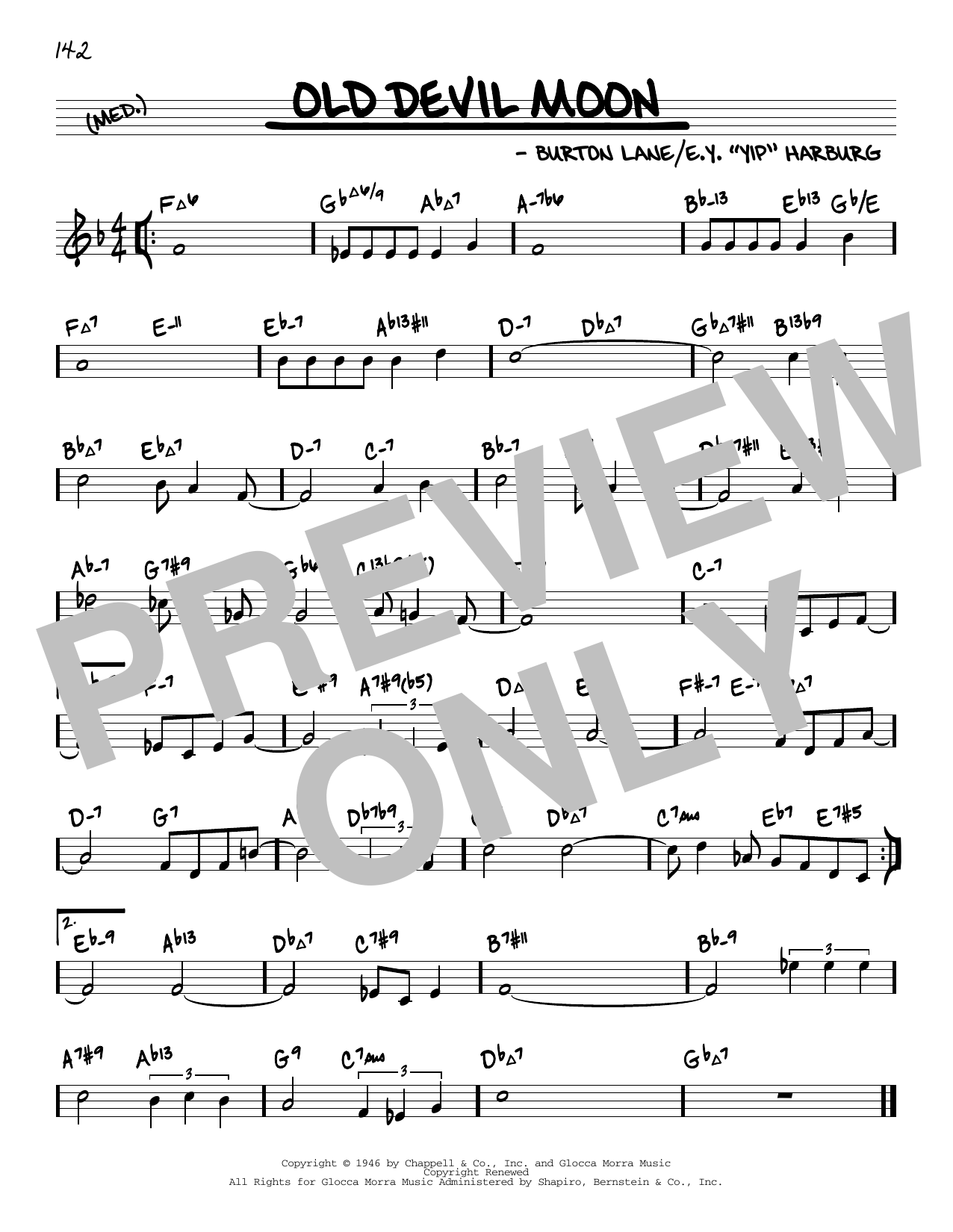 Produktbild zu: Old Devil Moon (arr. David Hazeltine)