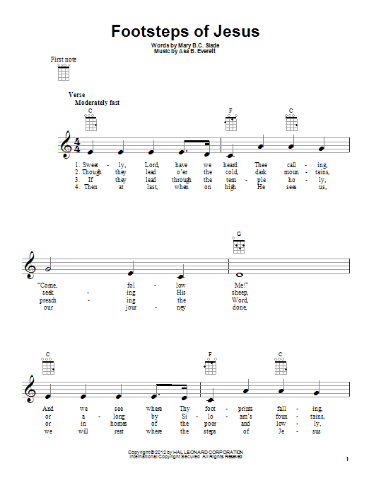 Product gallery: Page 1 of 1 Footsteps Of Jesus, Mary B.C. Slade