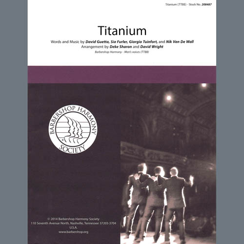 cover: Titanium (feat. Sia) (arr. Deke Sharon, David Wright), David Guetta