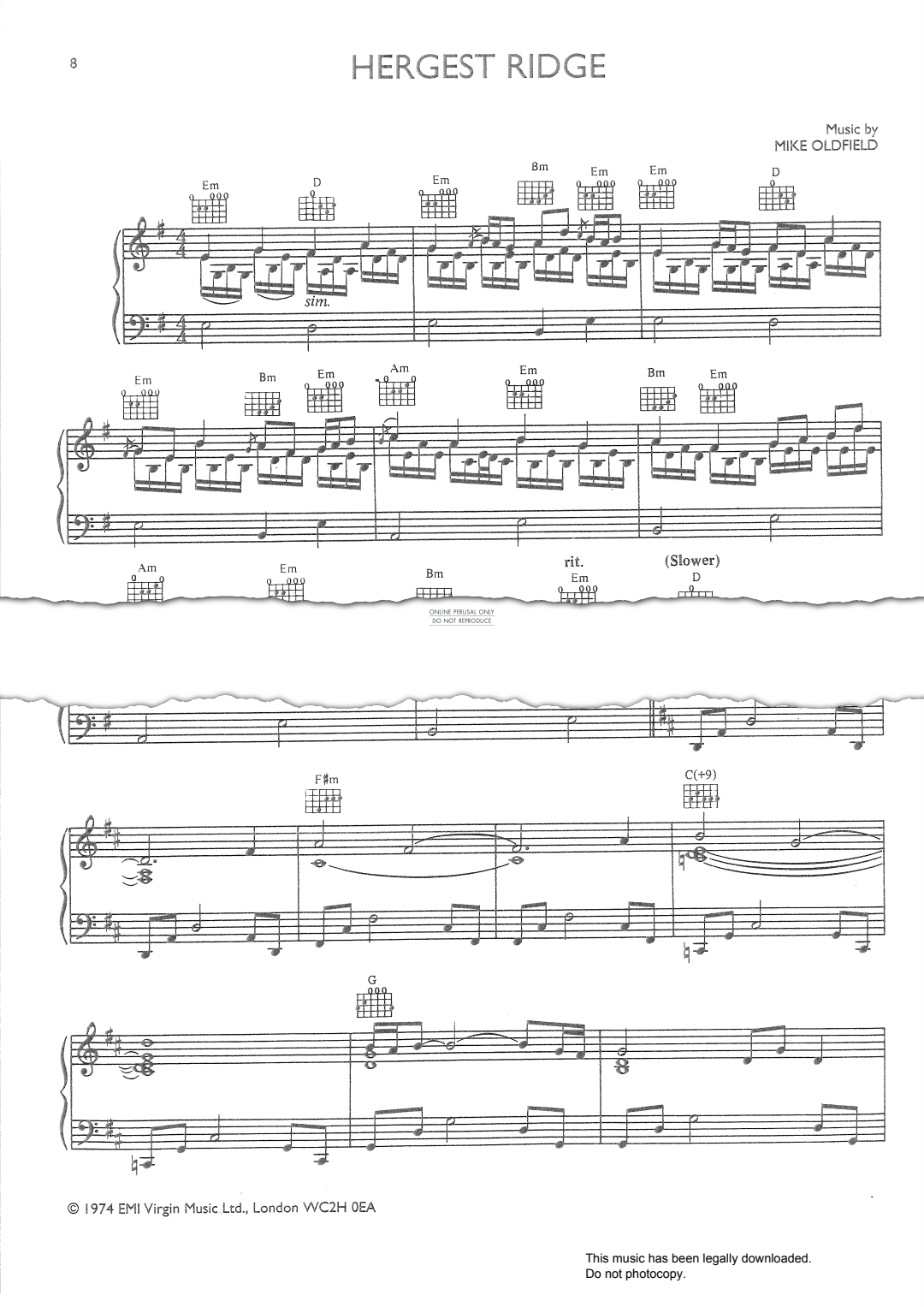 Product gallery: Page 1 of 1 Hergest Ridge, Mike Oldfield