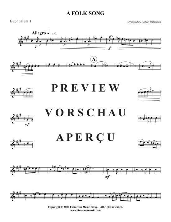 Product gallery: Page 7 of 16 A Folk Song , , (Tuba Quartet: 2x Baritone, 2xTuba)