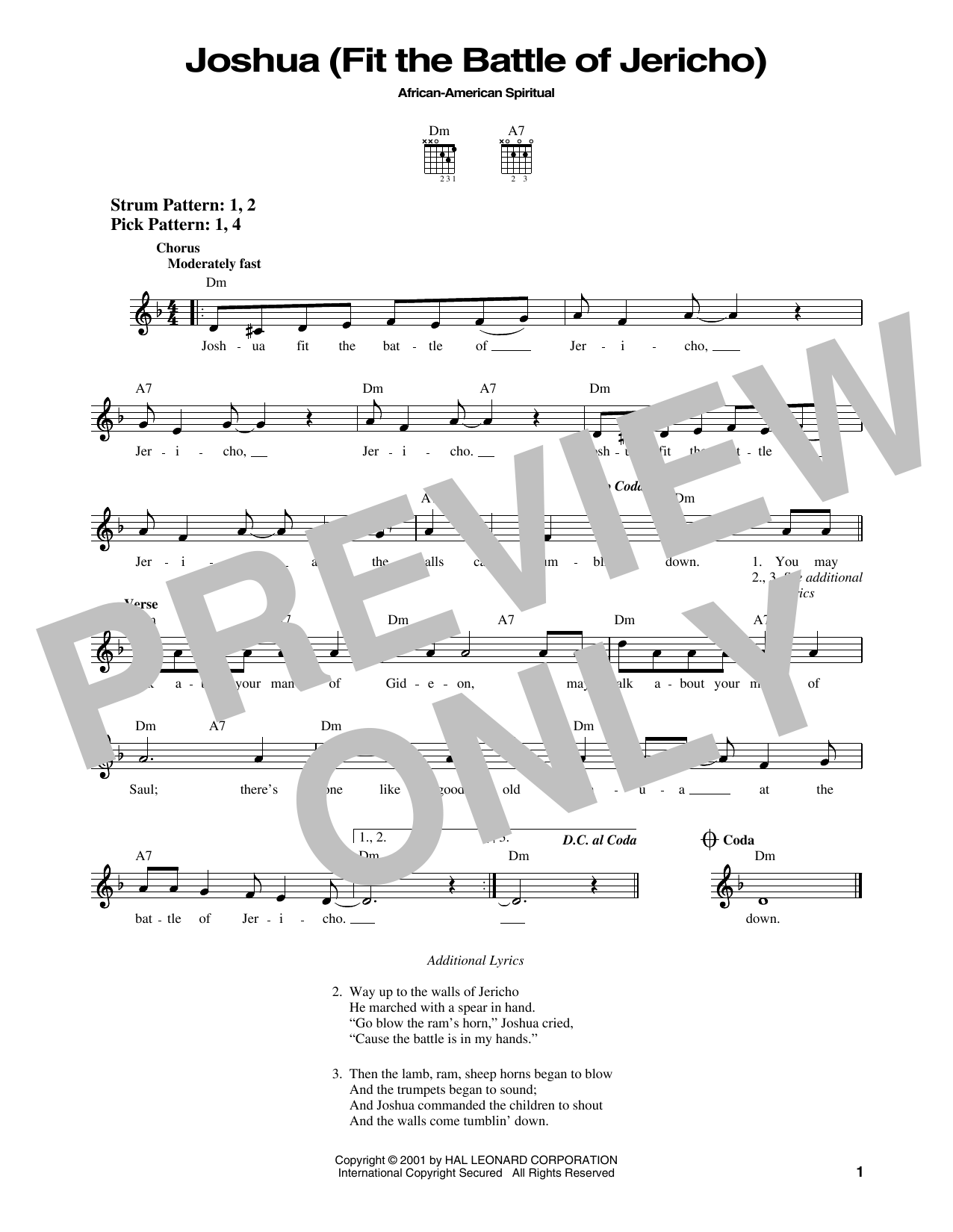 Produktbild zu: Joshua (Fit The Battle Of Jericho)