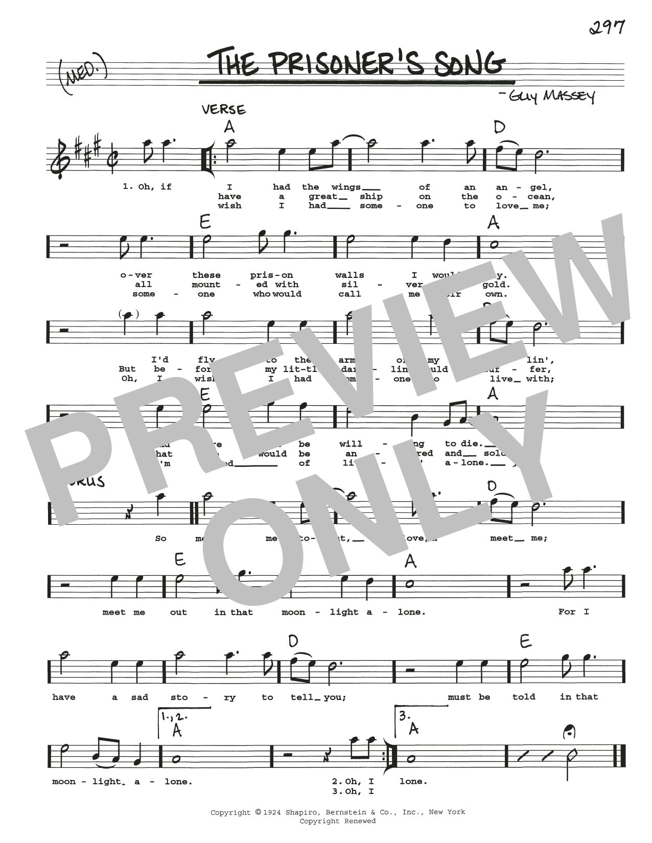 Produktbild zu: The Prisoner's Song