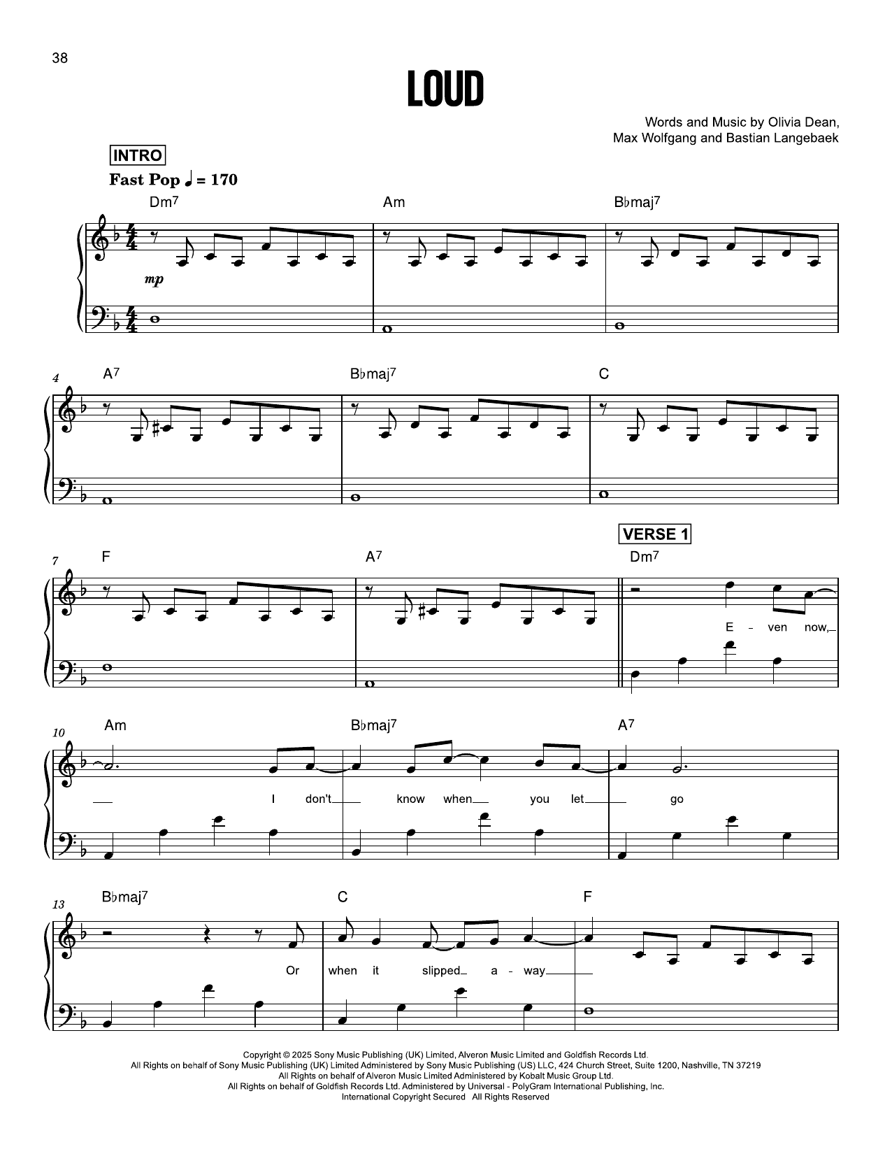 Produktgalerie: Seite 1 von 1 Loud, Olivia Dean