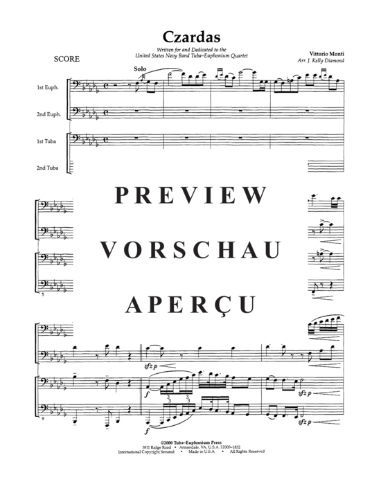 Product gallery: Page 3 of 18 Czardas , , (Tuba Quartett EETT)