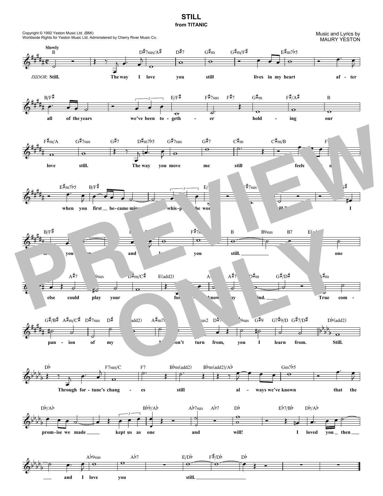 Product gallery: Page 1 of 1 Still, Maury Yeston
