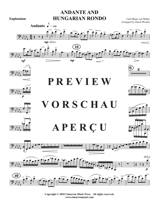 Product gallery: Page 21 of 21 Andante and Hungarian Rondo , , (baritone/pos + piano)