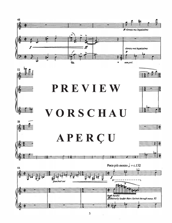 Product gallery: Page 7 of 18 Nightpiece , , (clarinet + piano)
