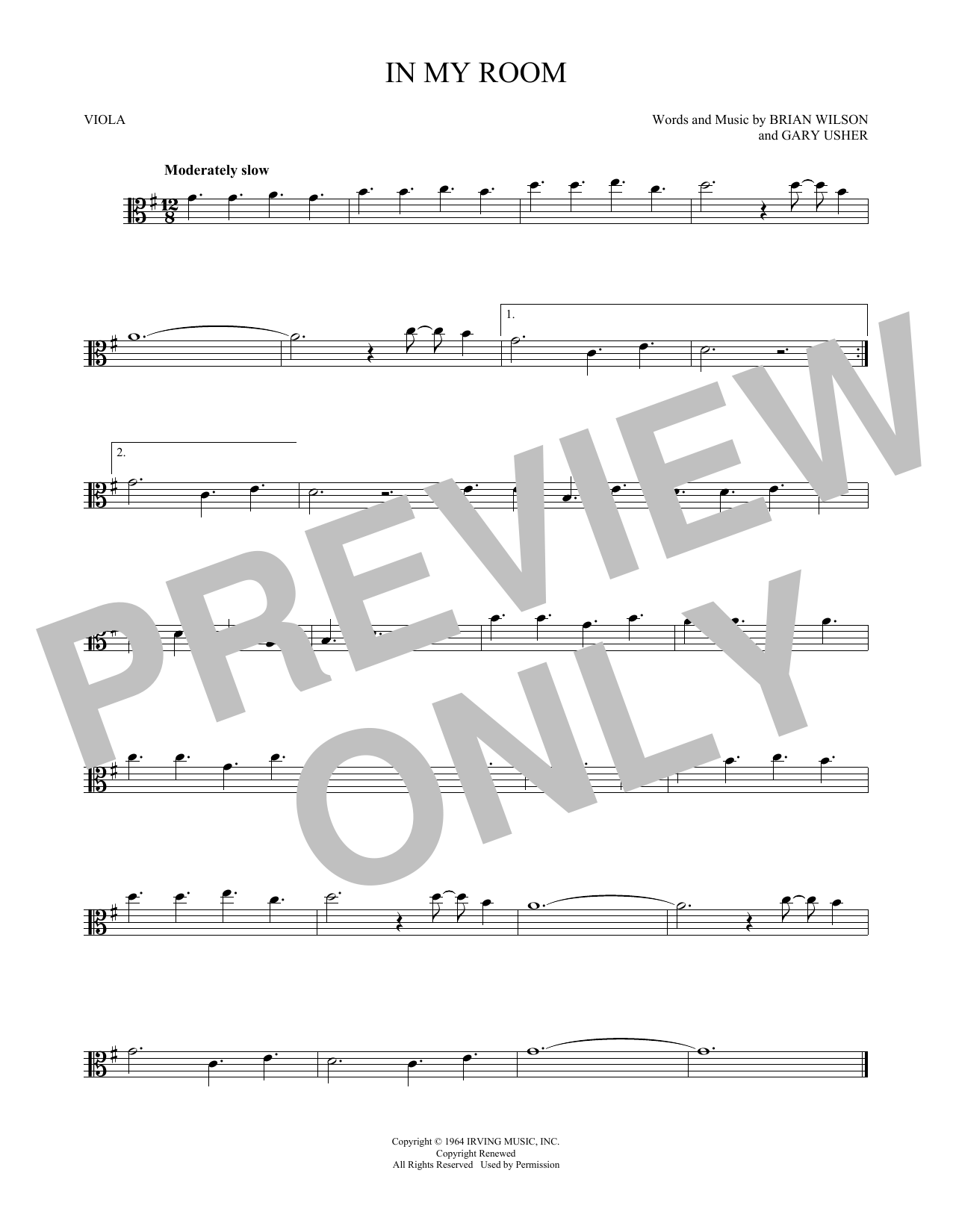 Product gallery: Page 1 of 1 In My Room, The Beach Boys