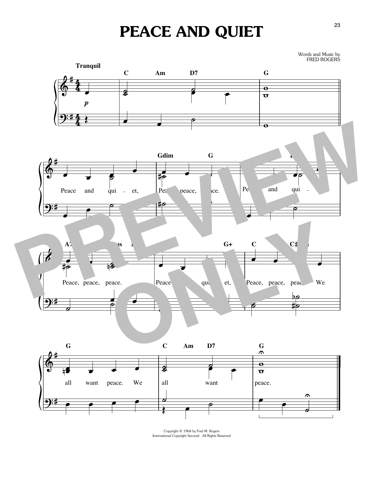 Produktbild zu: Peace And Quiet