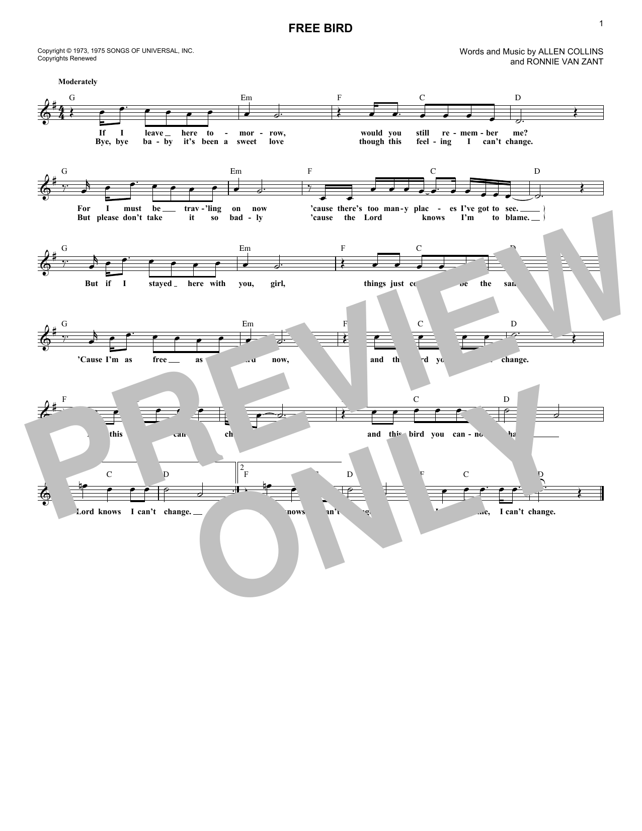 Produktbild zu: Free Bird