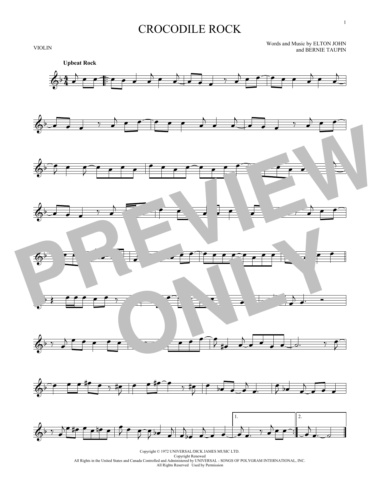 Product gallery: Page 1 of 1 Crocodile Rock, Elton John