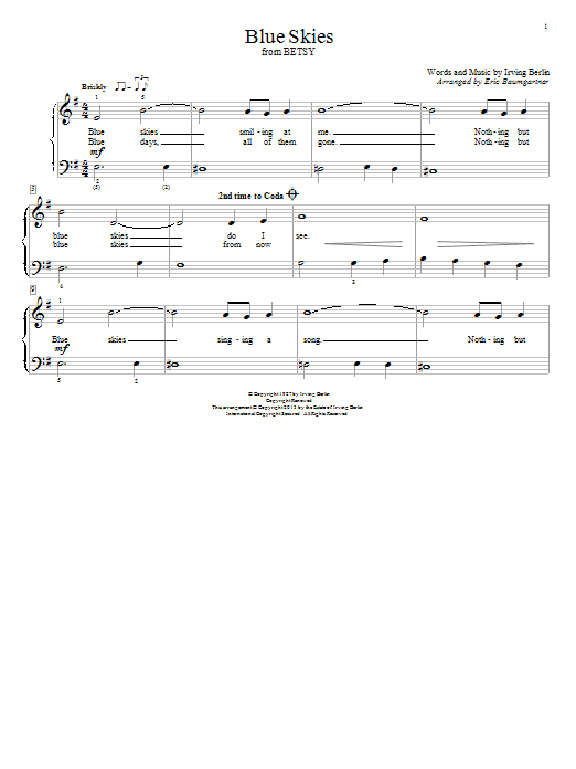 Product gallery: Page 1 of 1 Blue Skies, Eric Baumgartner