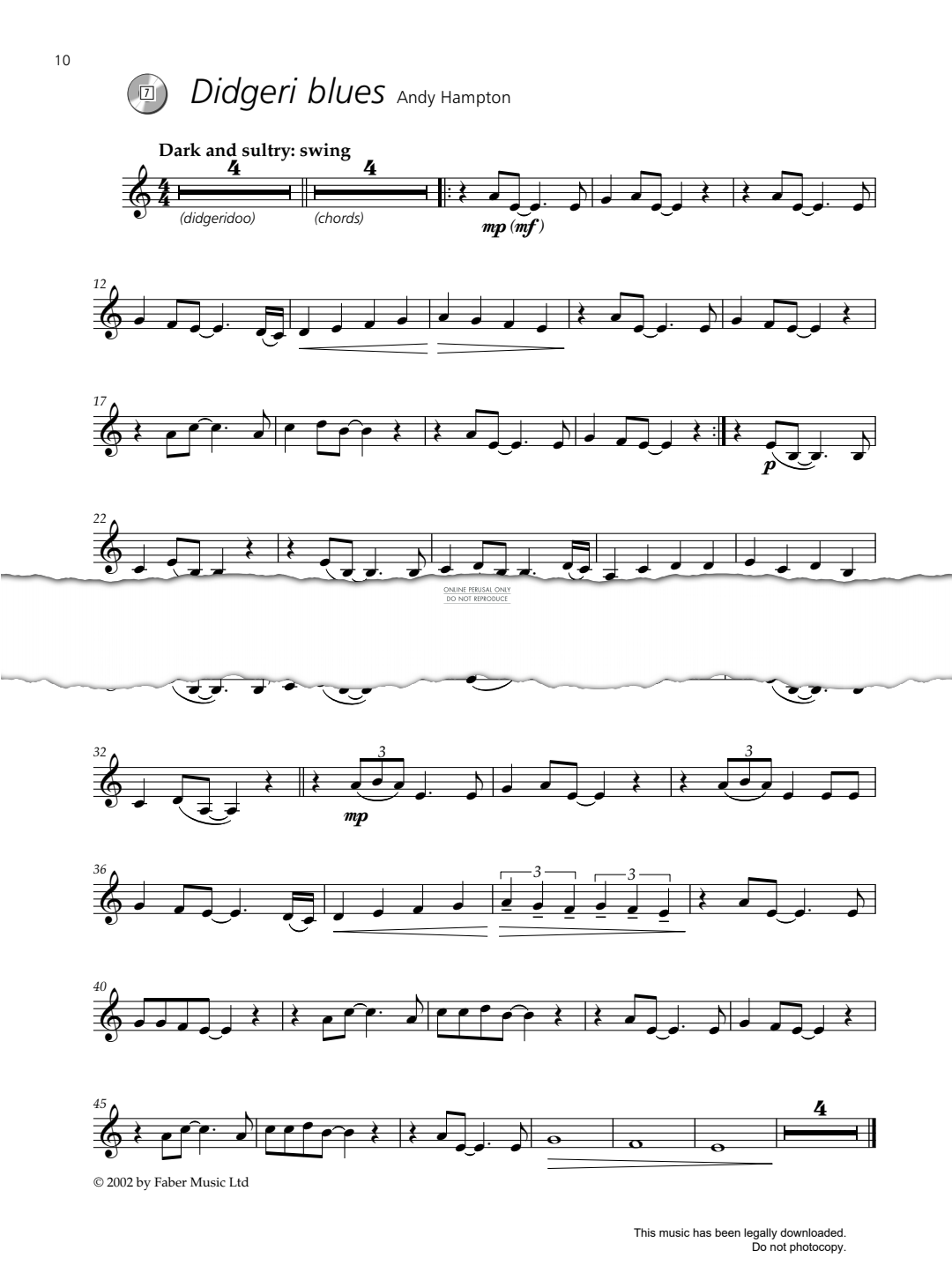 Produktgalerie: Seite 1 von 1 Didgeri Blues (from 'Groove Lab'), Andy Hampton, Trompete