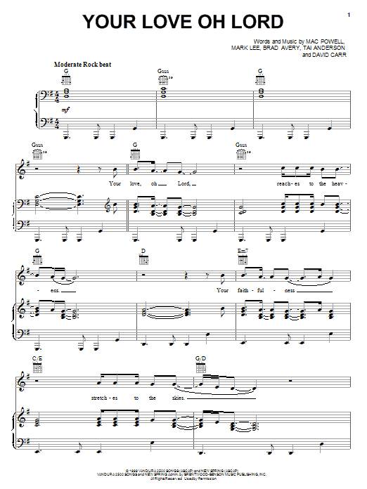 Produktbild zu: Your Love Oh Lord