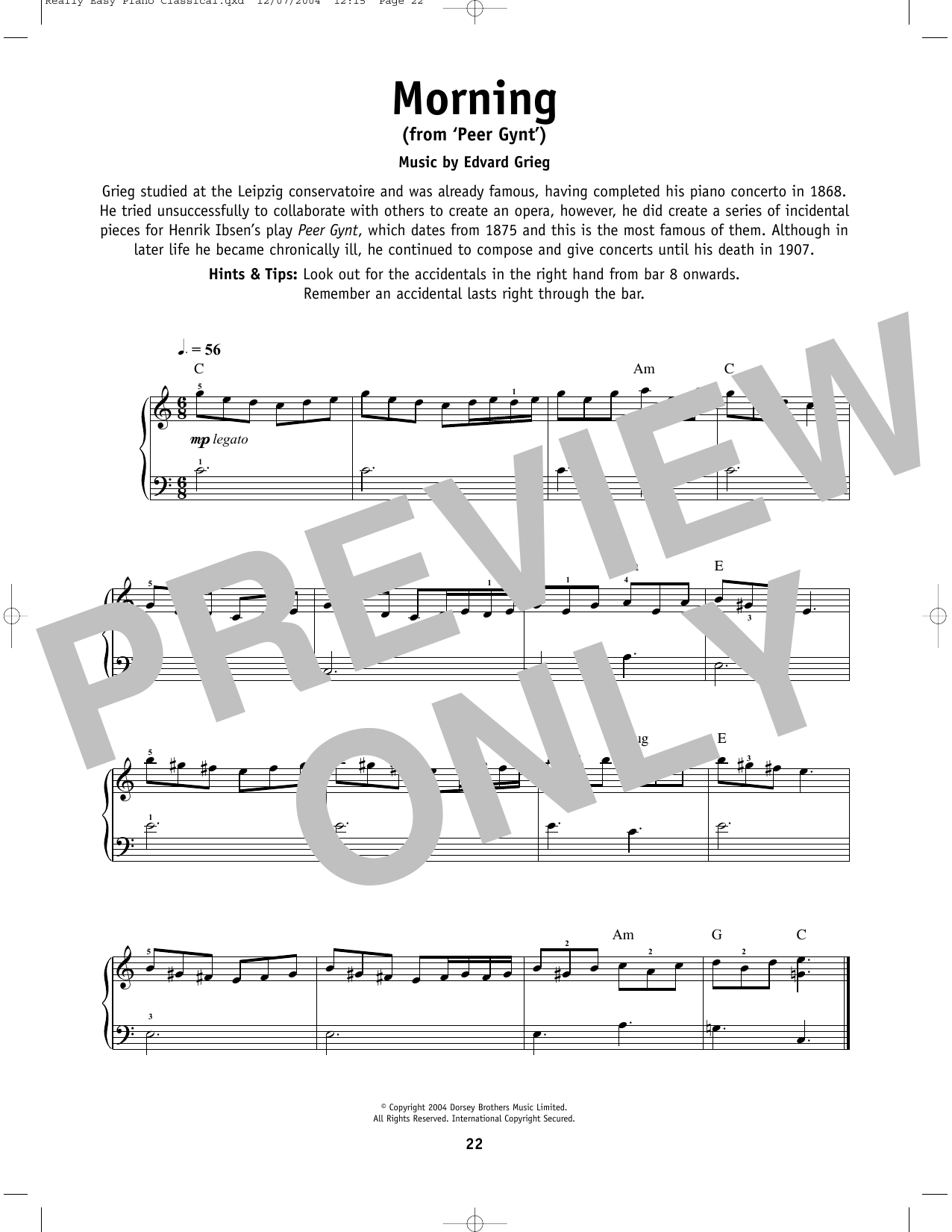 Product picture to: Morning (from Peer Gynt)