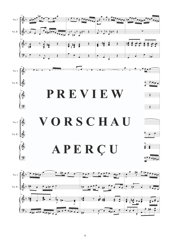 Produktgalerie: Seite 5 von 11 Doppel Konzert 2 Violinen D-Moll BWV 1043, , 2 Violinen und Cembalo/Klavier