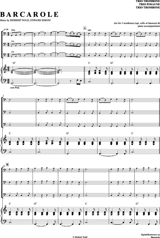 Product picture to: Barcarole Edward Simoni