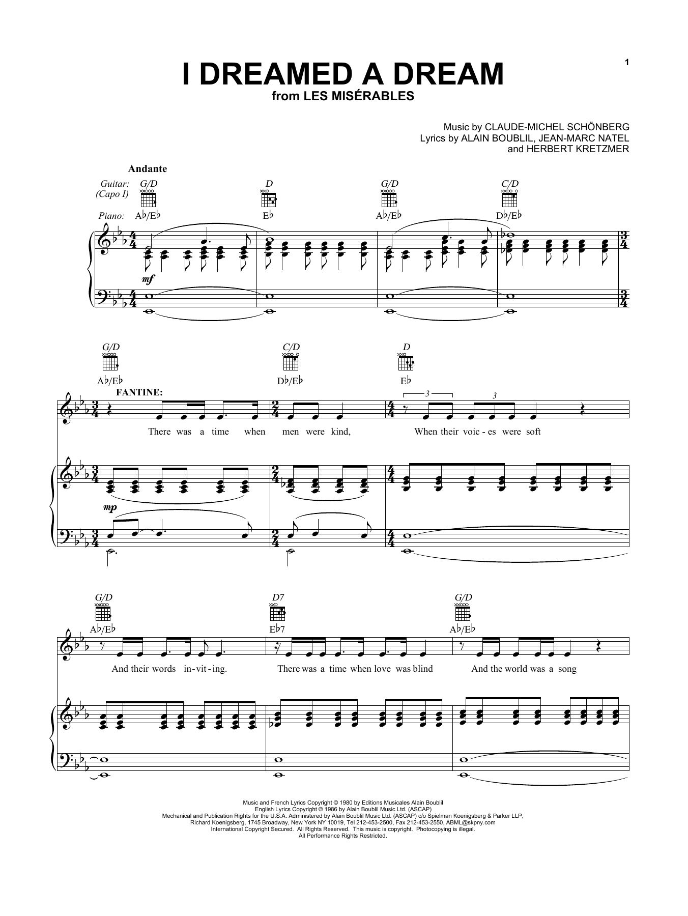 Produktbild zu: I Dreamed A Dream