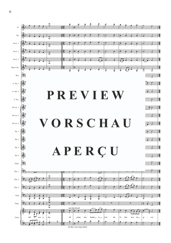 Produktgalerie: Seite 9 von 11 Nun danket alle Gott, , Gemischter Chor und Concert Band