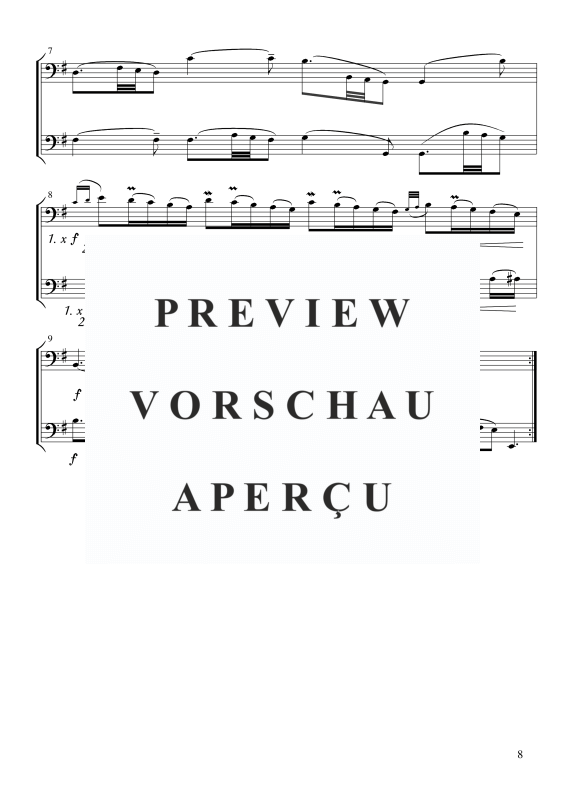 Produktgalerie: Seite 9 von 11 Sonate E-Moll, , Cello und Kontrabass