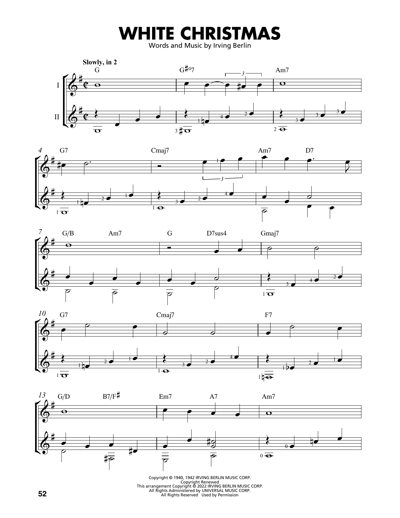 Produktbild zu: White Christmas (arr. Mark Phillips)