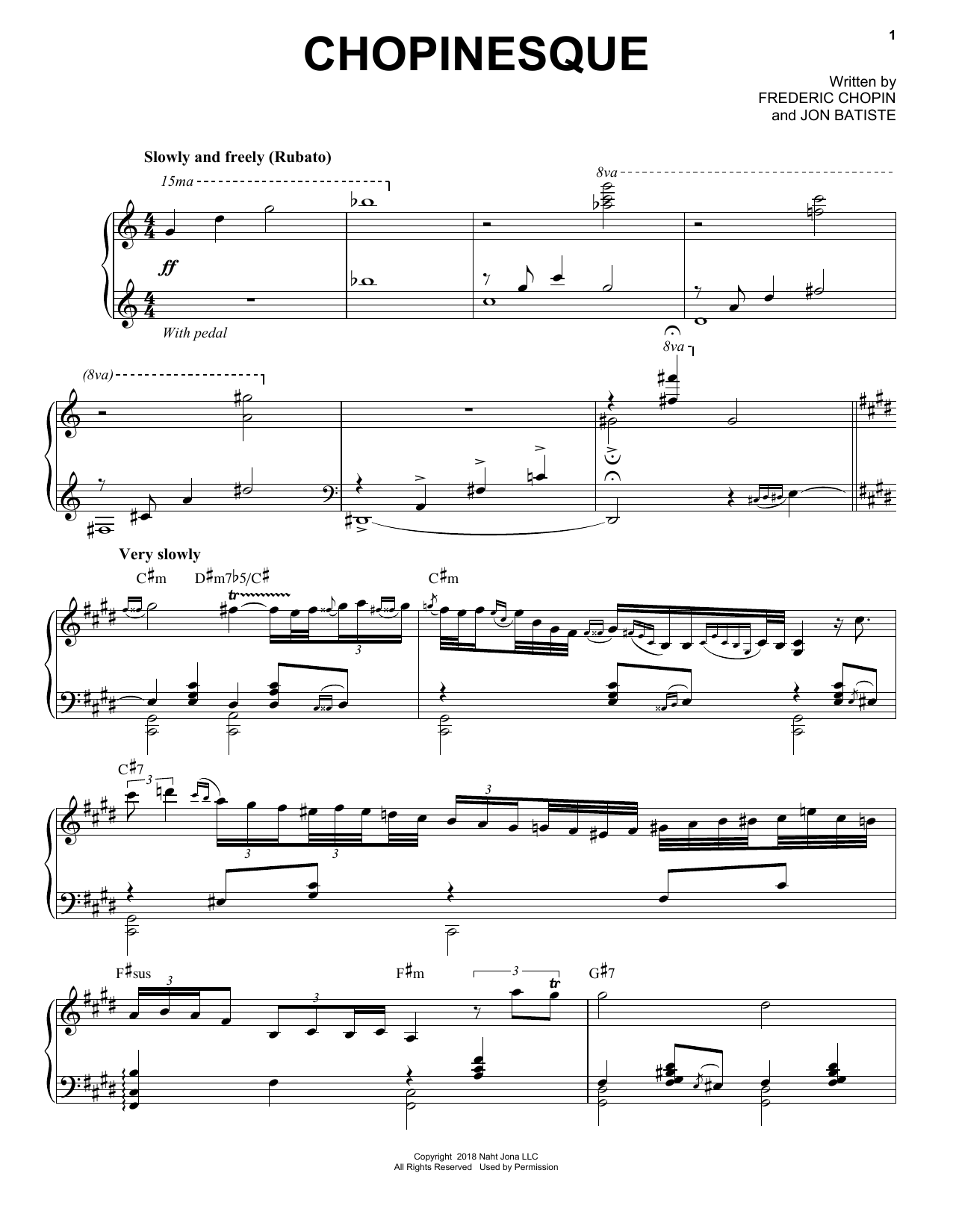 Product gallery: Page 1 of 1 Chopinesque, Jon Batiste