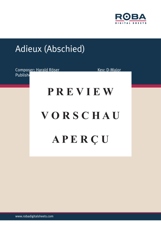 Product gallery: Page 2 of 4 Adieux (Abschied) , , (piano and vocals)