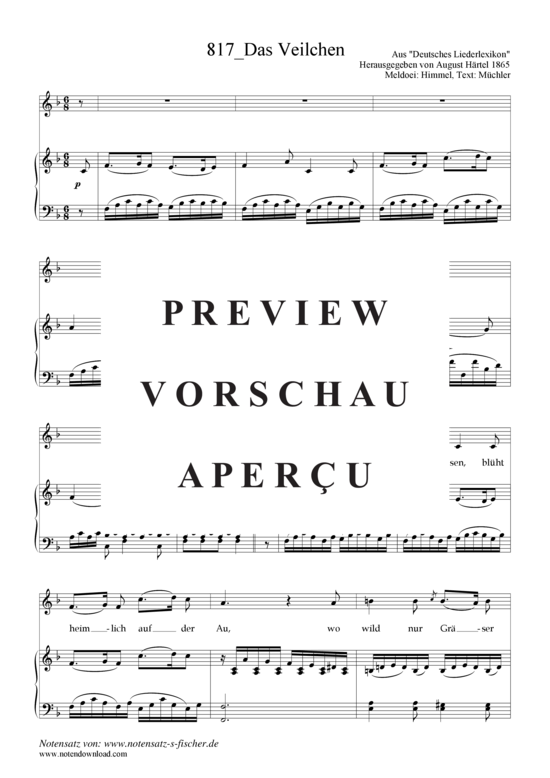 Product gallery: Page 2 of 4 Das Veilchen , , Piano and Voice