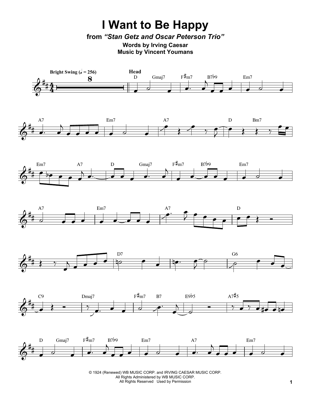 Product gallery: Page 1 of 1 I Want To Be Happy, Stan Getz
