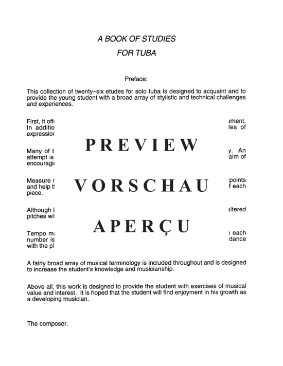 gallery: Book of Studies for Tuba , , (Tuba Solo)