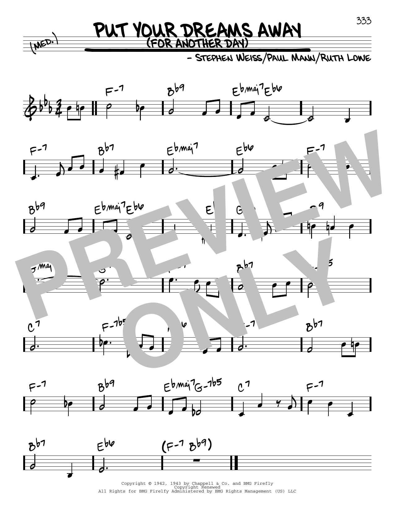 Produktbild zu: Put Your Dreams Away (For Another Day)