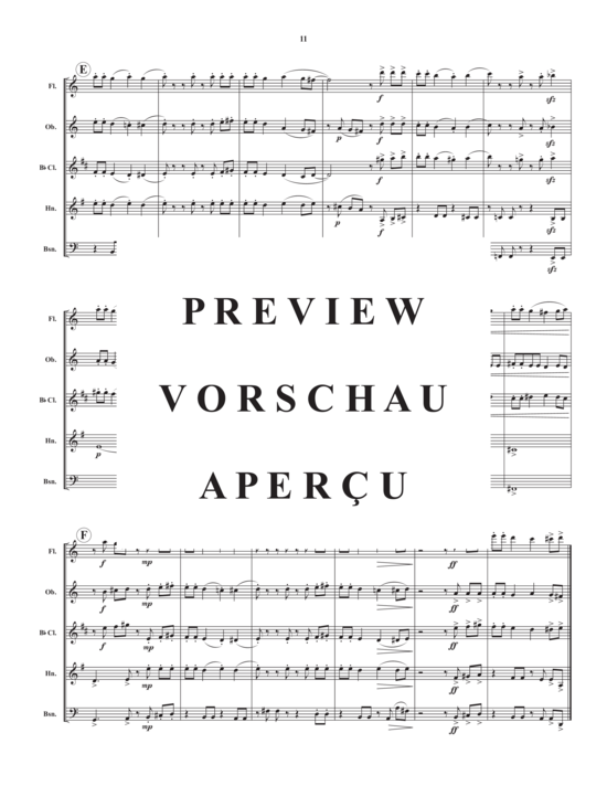 Product gallery: Page 13 of 21 Drei Inventionen , , (Woodwind Quartet)