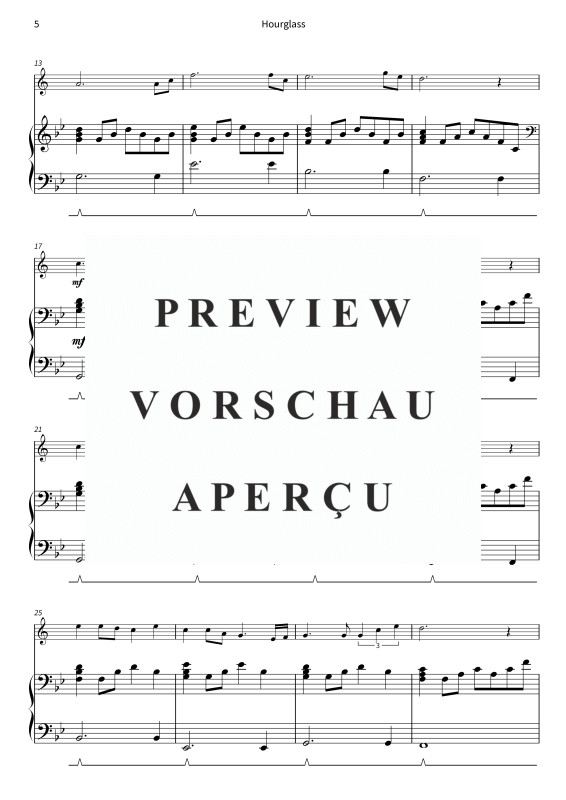 gallery: Hourglass - Gentle Melodies for Weddings, Church, and Other Occasions, , Trompete in B und Klavier