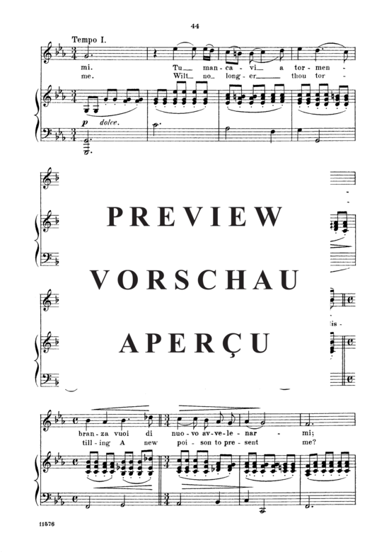 Product gallery: Page 6 of 7 Tu mancavi a tormentarmi, Parisotti, Alessandro, High Voice and Piano