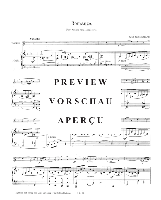 Product gallery: Page 2 of 3 Romanze , , (violin + piano)