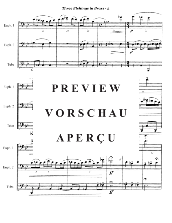Produktgalerie: Seite 7 von 21 Three Etchings in Brass , , (Tuba Trio EET)
