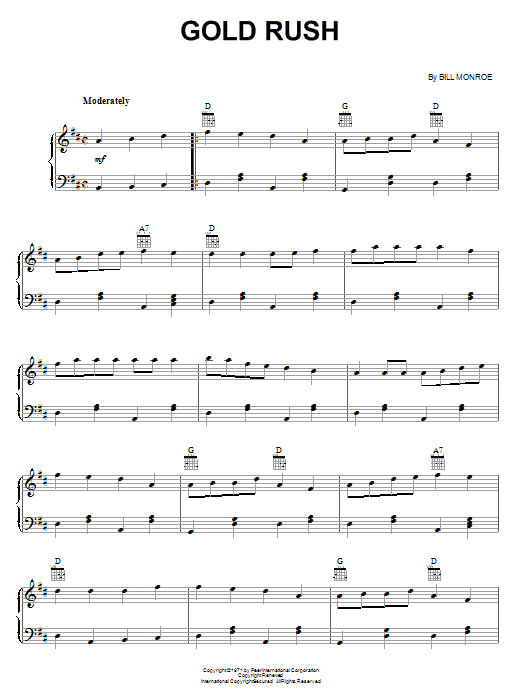 Product gallery: Page 1 of 1 Gold Rush, Bill Monroe