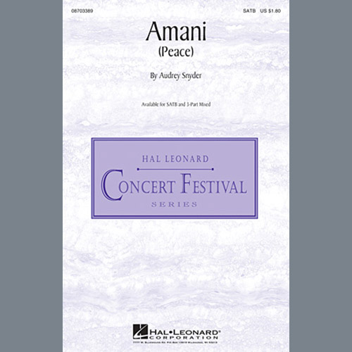 cover: Amani (Peace), Audrey Snyder