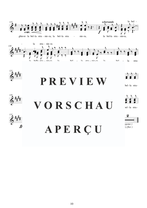 Produktgalerie: Seite 11 von 11 I Lombardi - (Act 2-VI) La bella straniera, , Frauenchor und Klavier