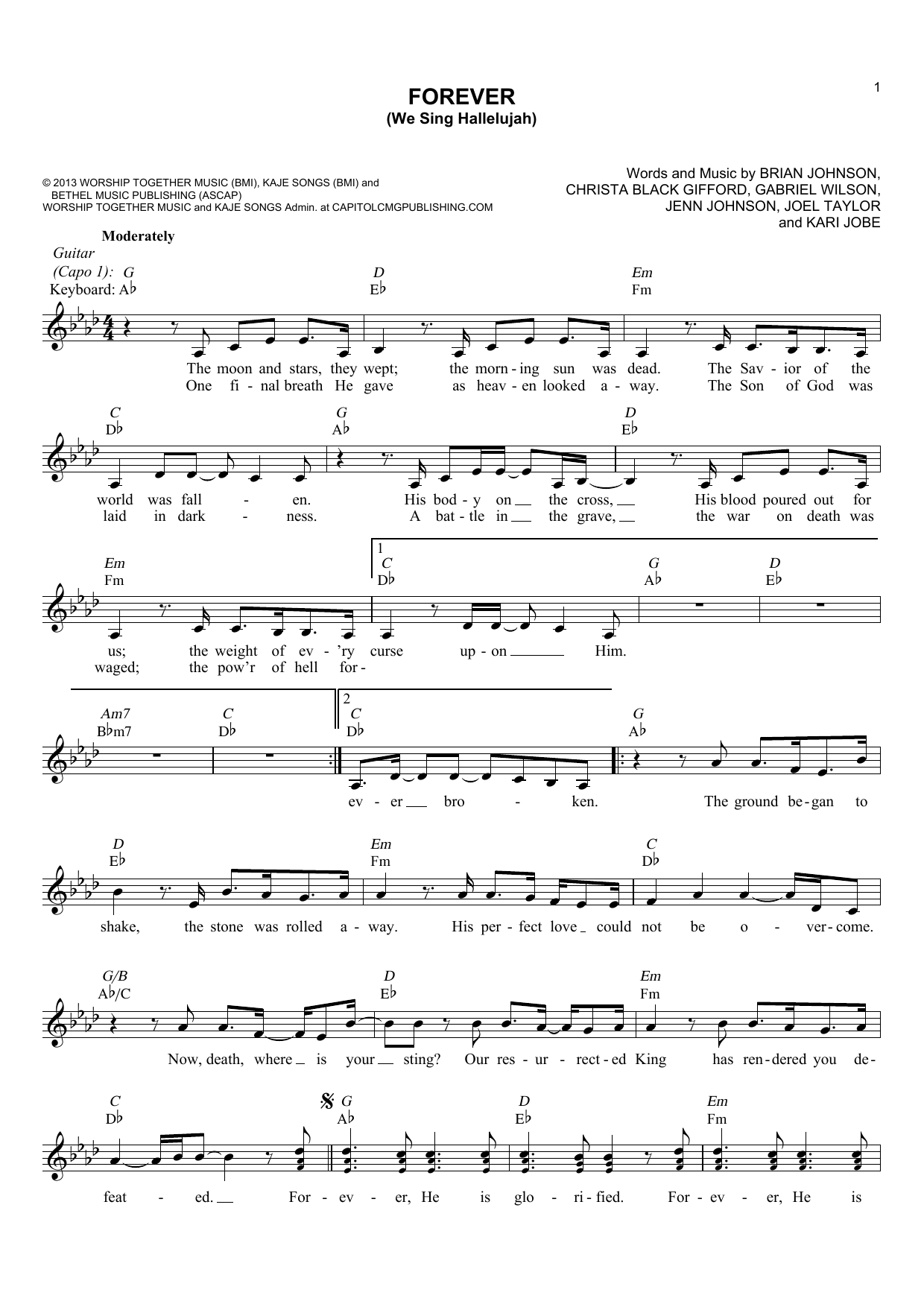 Produktgalerie: Seite 1 von 1 Forever (We Sing Hallelujah), Brian Johnson