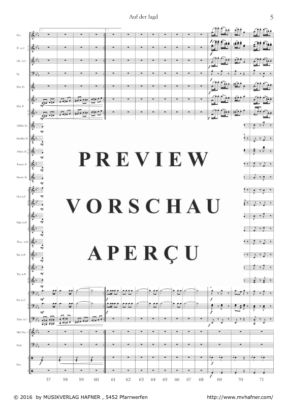 Product gallery: Page 10 of 11 Auf der Jagd, , (large wind orchestra)
