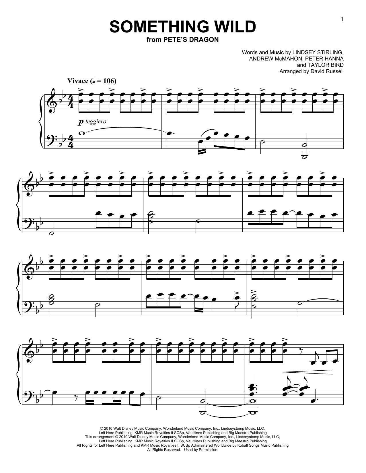 Produktbild zu: Something Wild (arr. David Russell)