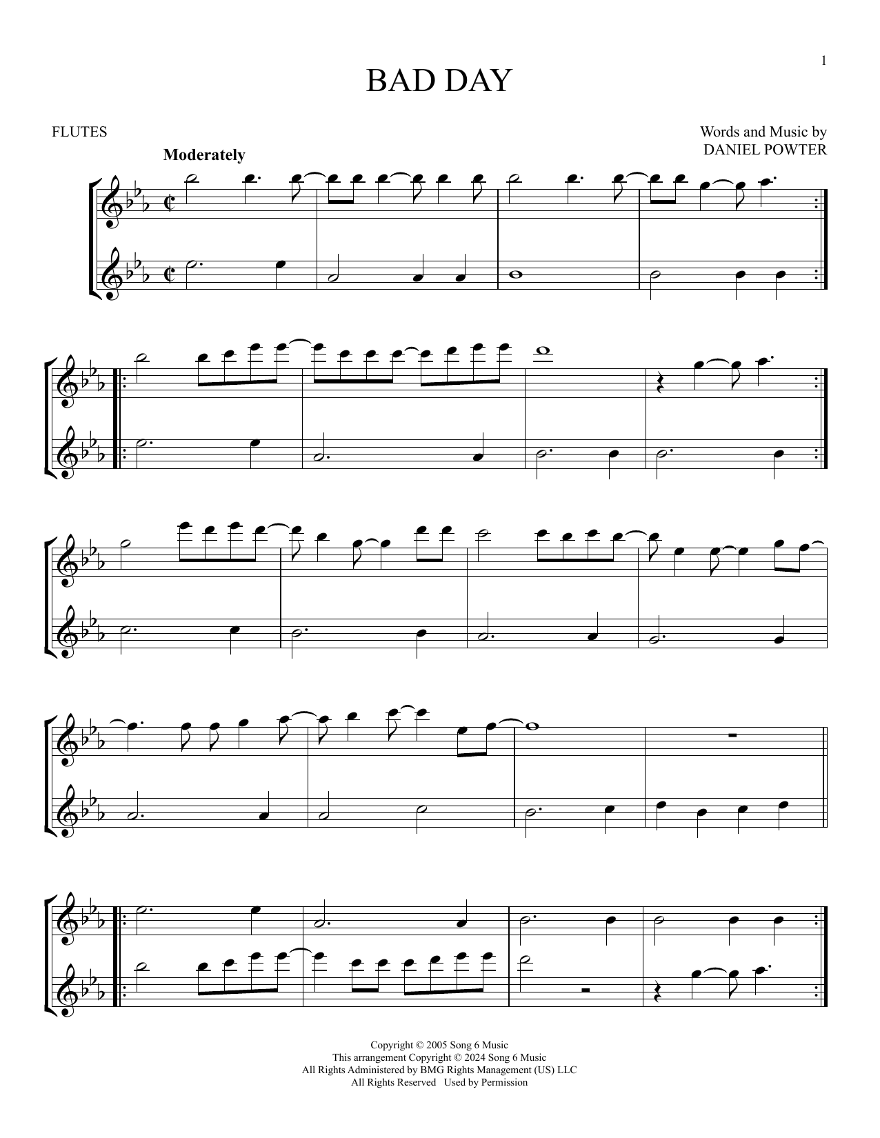 Product gallery: Page 1 of 1 Bad Day, Daniel Powter