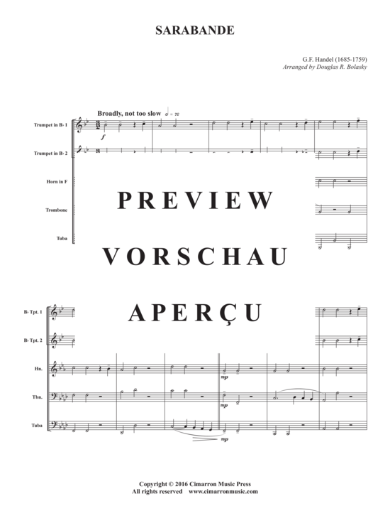 gallery: Sarabande , , (Blechbläserquintett)
